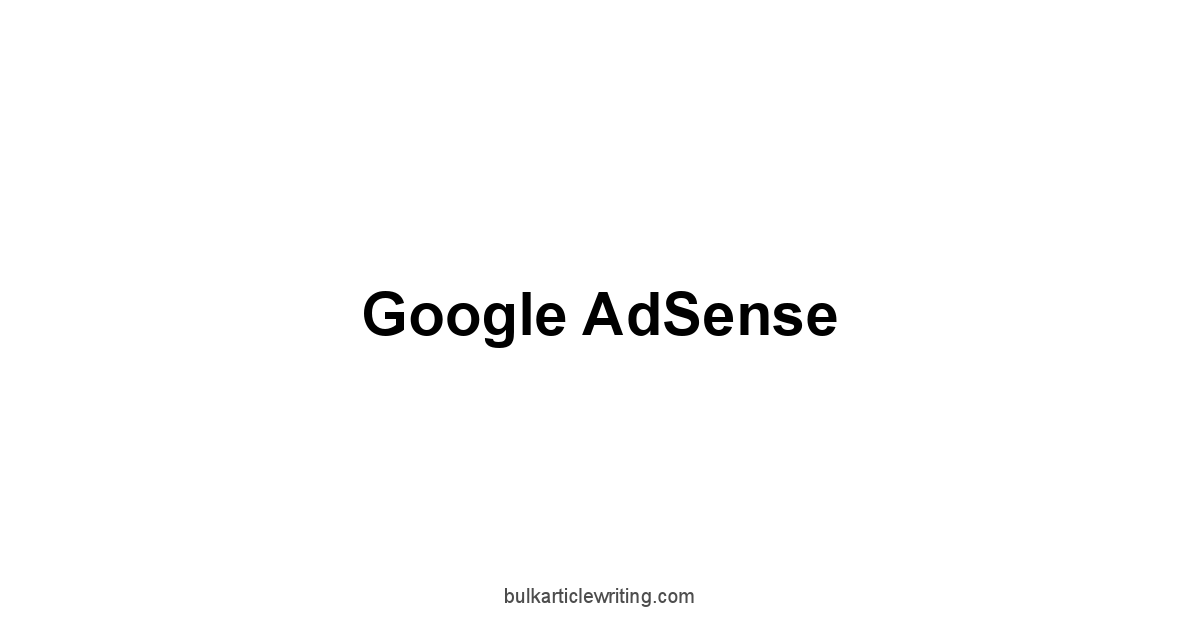 Google AdSense