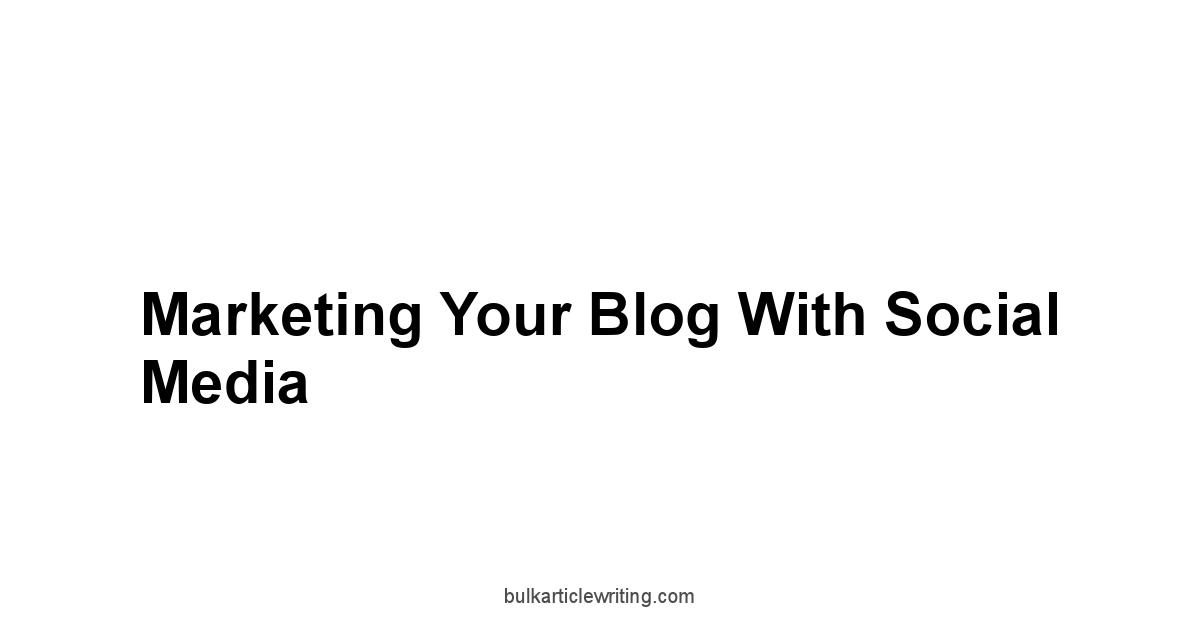 Marketing Your Blog With Social Media